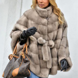 Luxury Oversized Faux Fur Belted Jacket for Women ✨